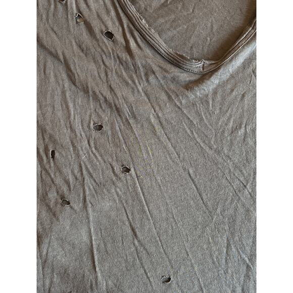 Forever 21 charcoal, gray distressed t-shirt with‎ pocket size small - Picture 5 of 5